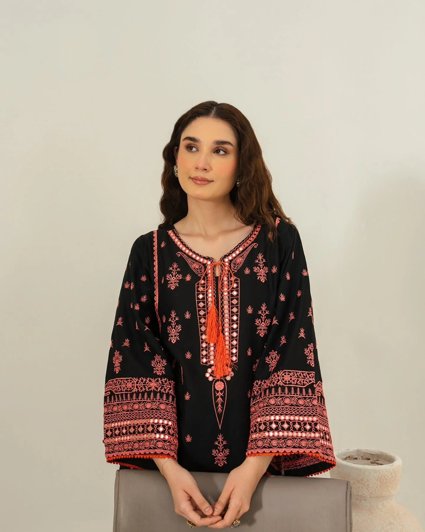 AJAL EMBROIDED 3PC - Image 3