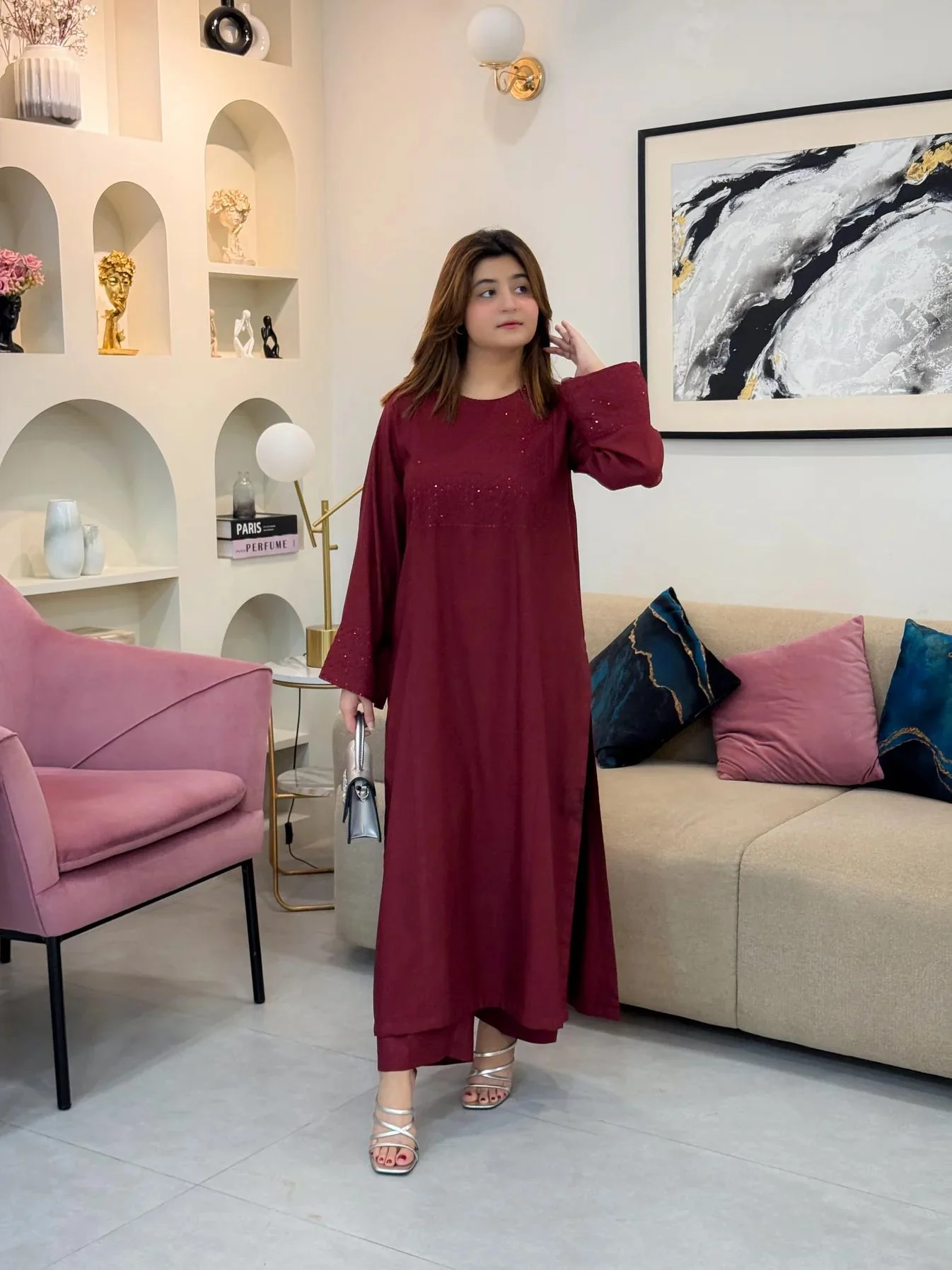 ANGEL MEHROON SET - Image 7