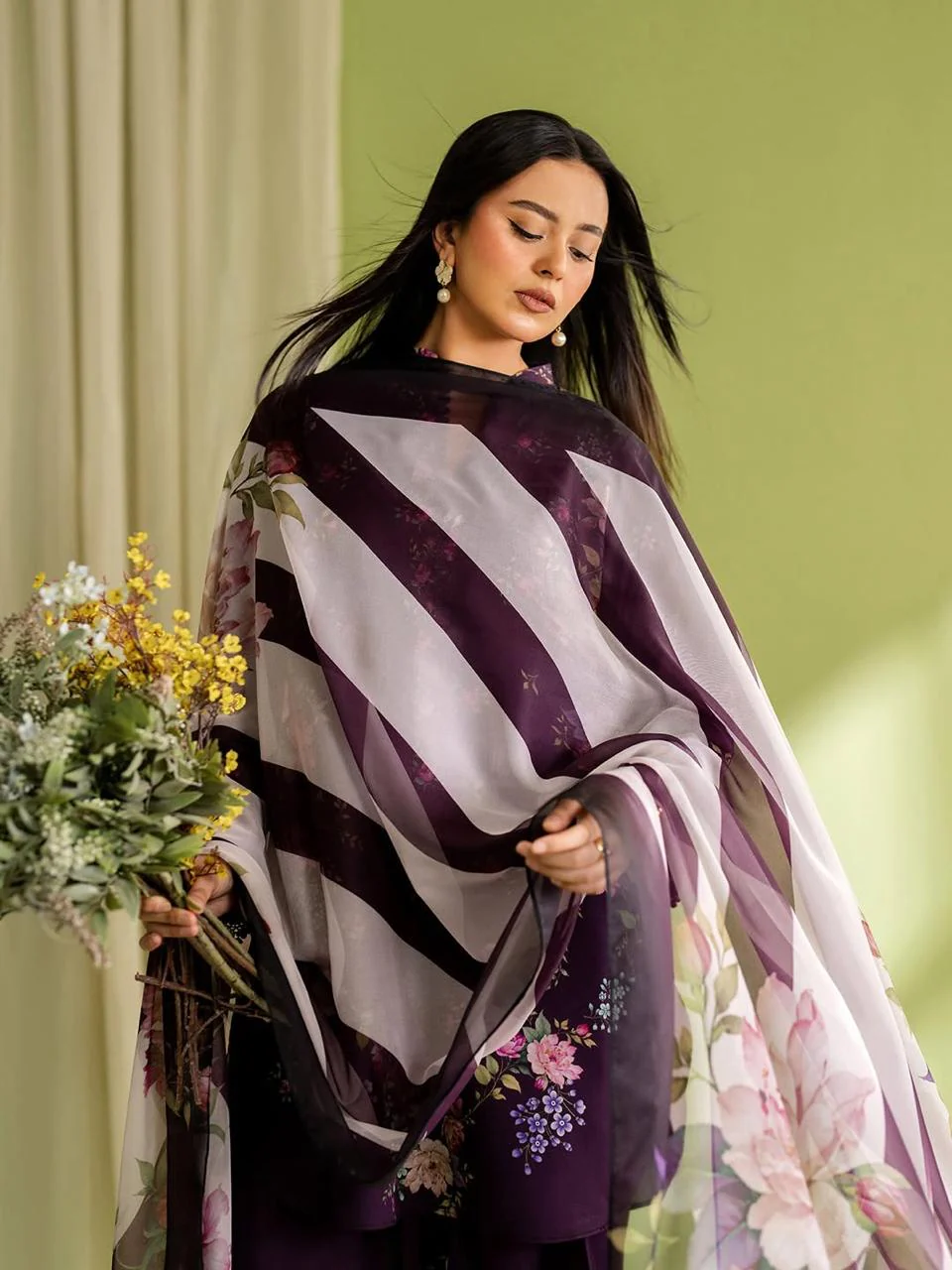 JAHAN DIGITAL 3PC ( FARSHI SHALWAR ) - Image 2