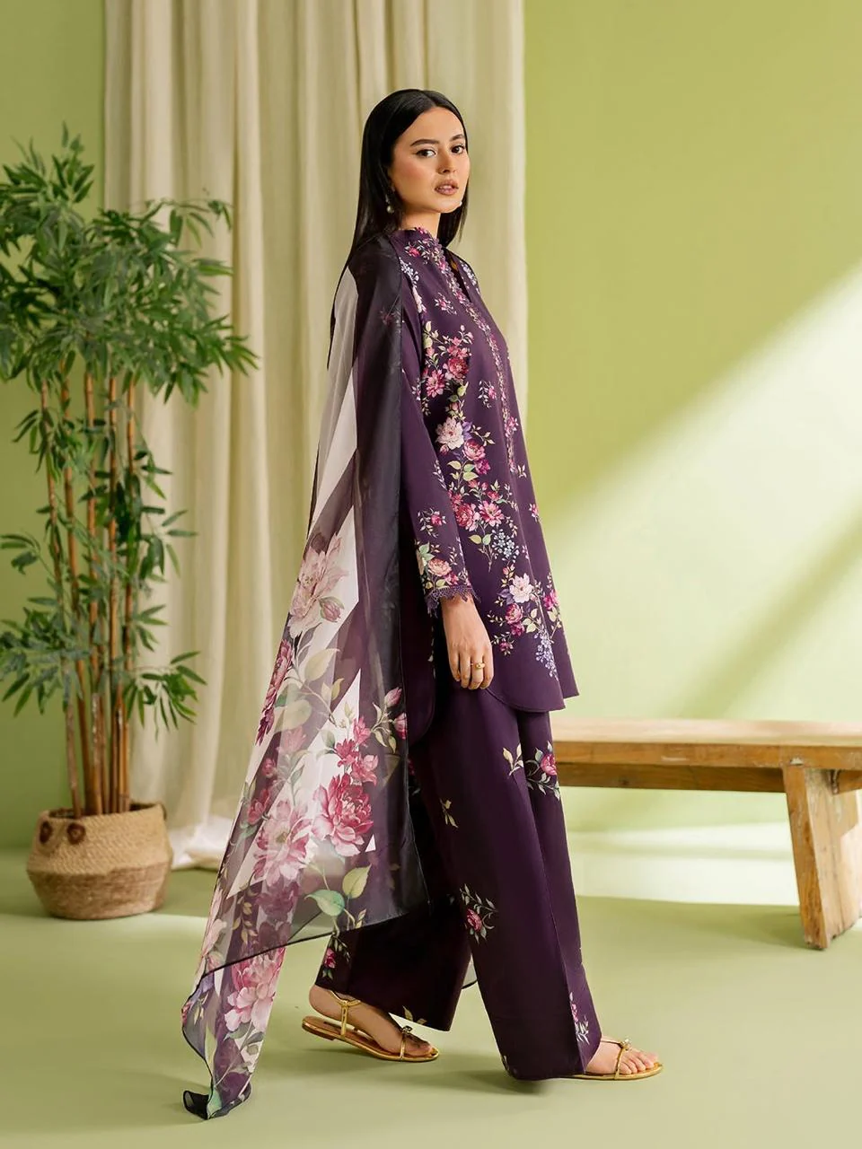JAHAN DIGITAL 3PC ( FARSHI SHALWAR ) - Image 5
