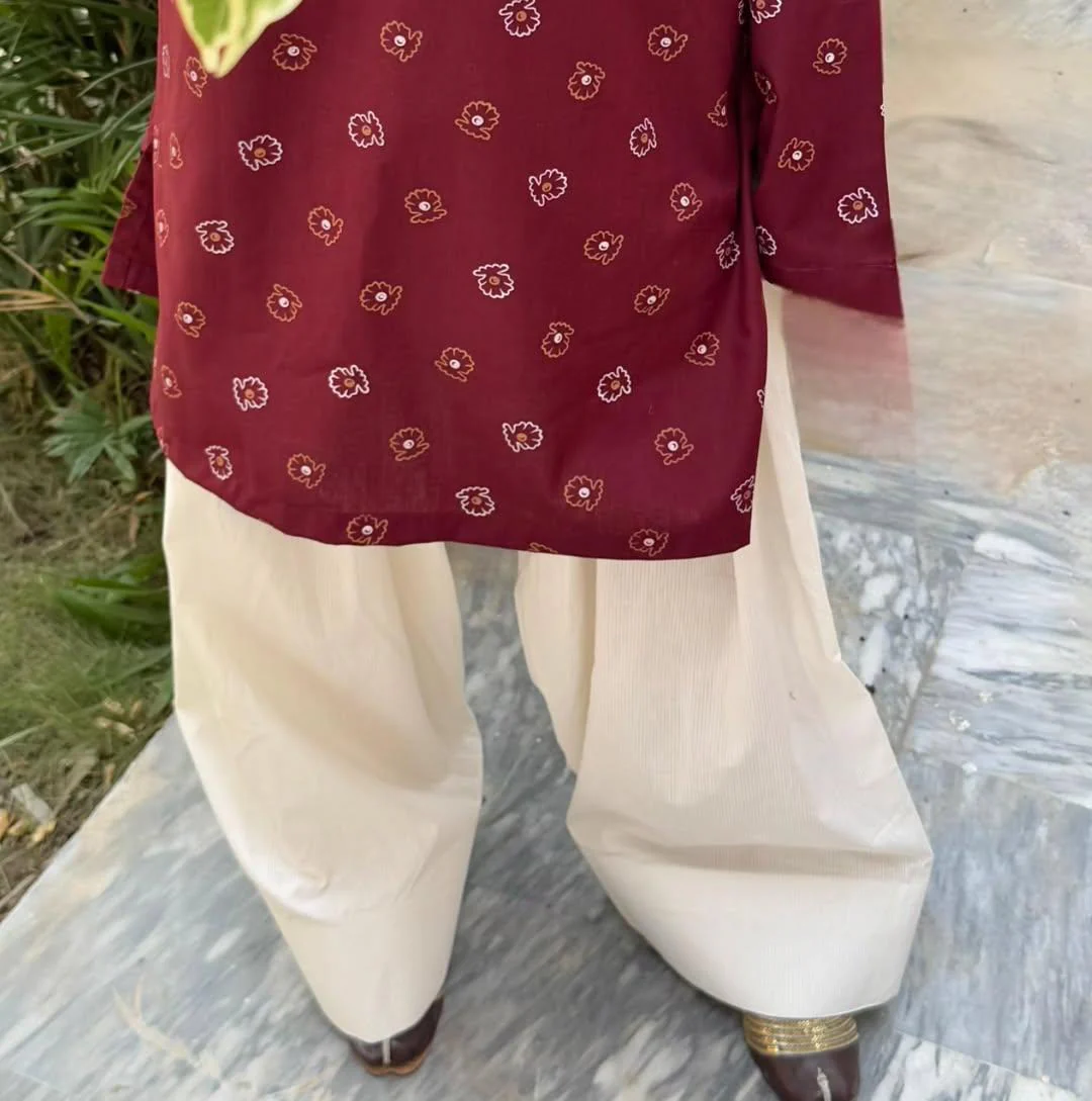 LAAL PARI CORD SET ( FARSHI SHALWAR ) - Image 3