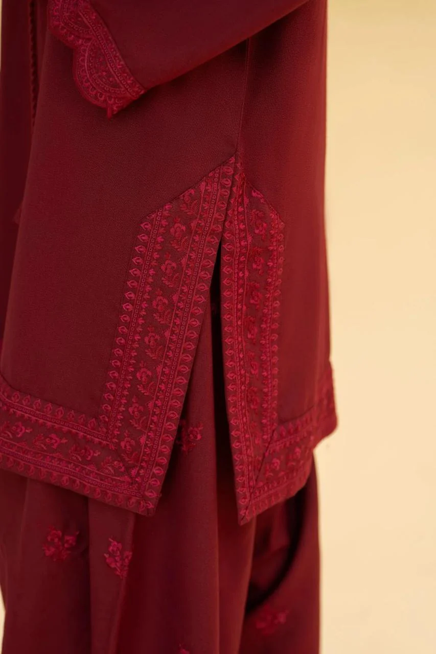 MEHERZA 3PC WITH SHAWAL ( FARSHI SHALWAR ) - Image 3