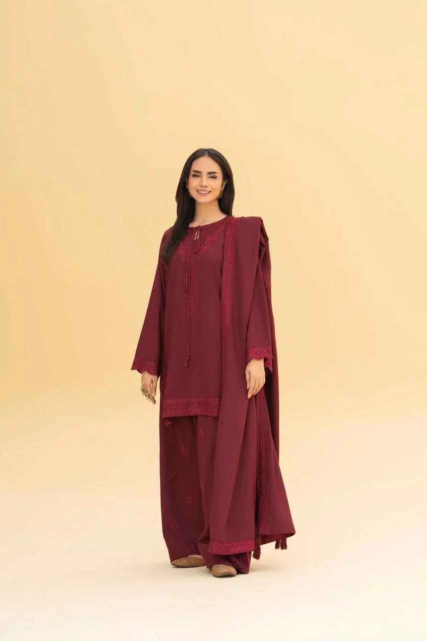 MEHERZA 3PC WITH SHAWAL ( FARSHI SHALWAR ) - Image 4