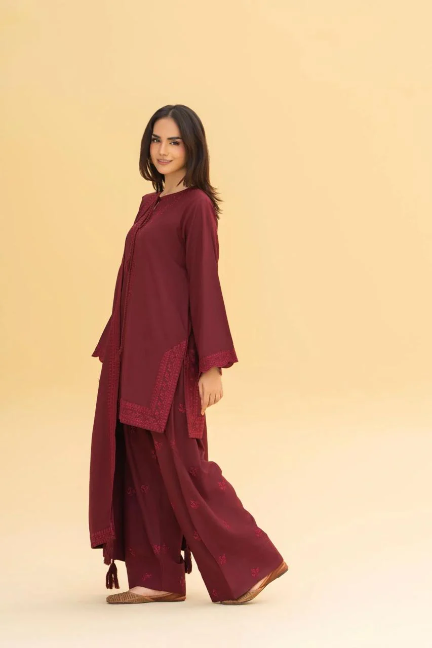 MEHERZA 3PC WITH SHAWAL ( FARSHI SHALWAR ) - Image 8