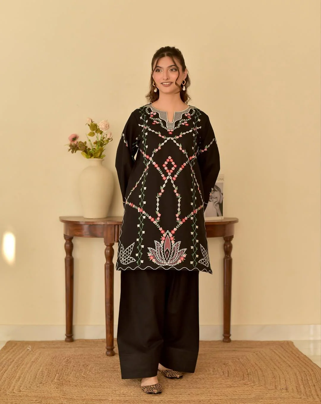 SIMRAN LAWN 3PC ( FARSHI SHALWAR ) - Image 6