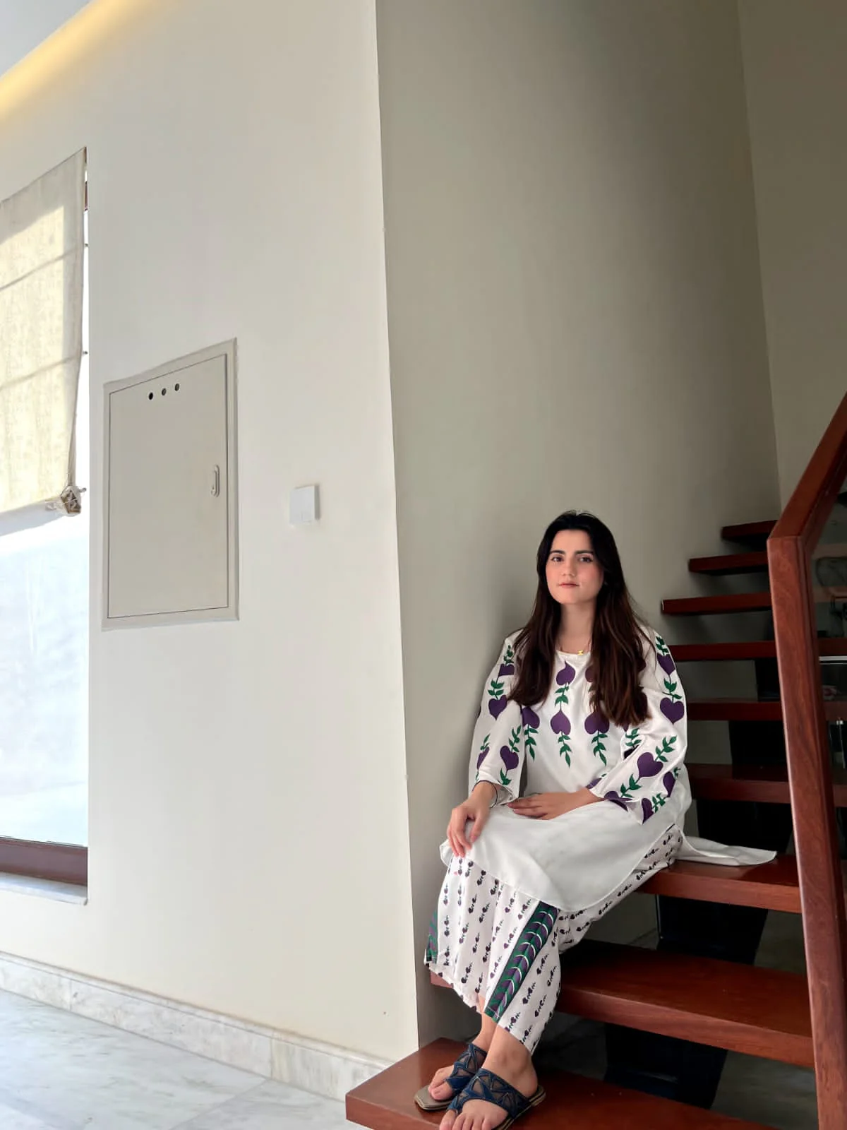 WHITE DOVE DESIGN TWO PIECE SUITS (Premium Lilen) - Image 6