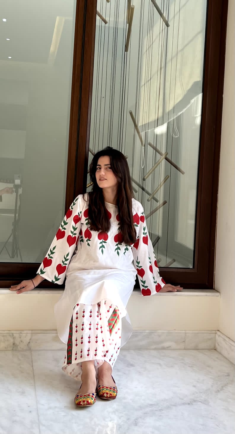 WHITE DOVE DESIGN TWO PIECE SUITS (Premium Lilen) - Image 9
