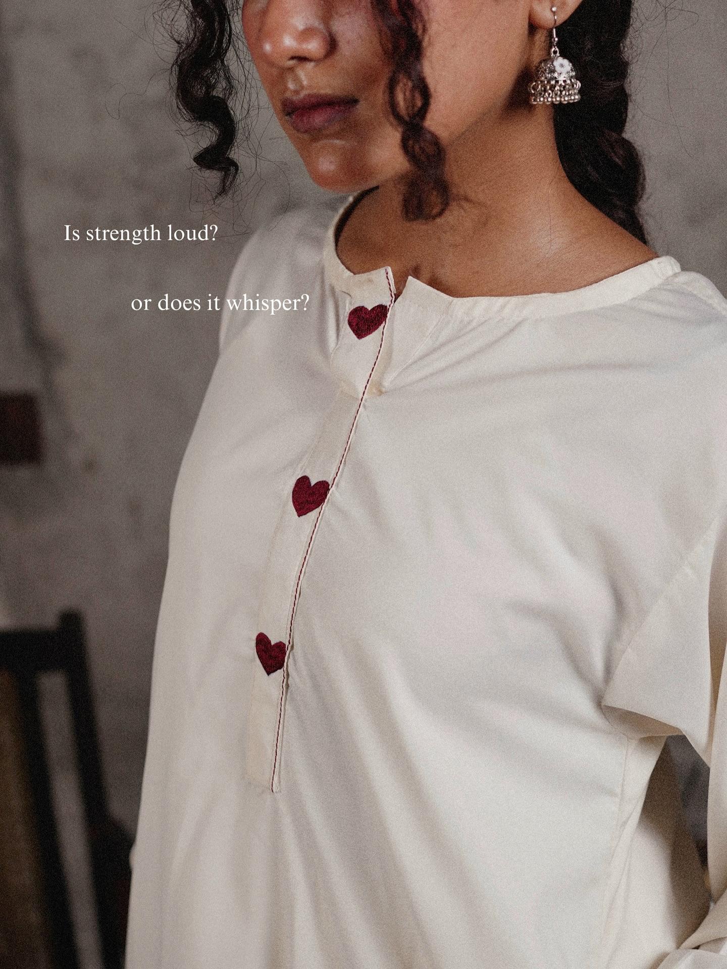 WHITE HEART 3PC ( FARSHI SHALWAR ) - Image 8