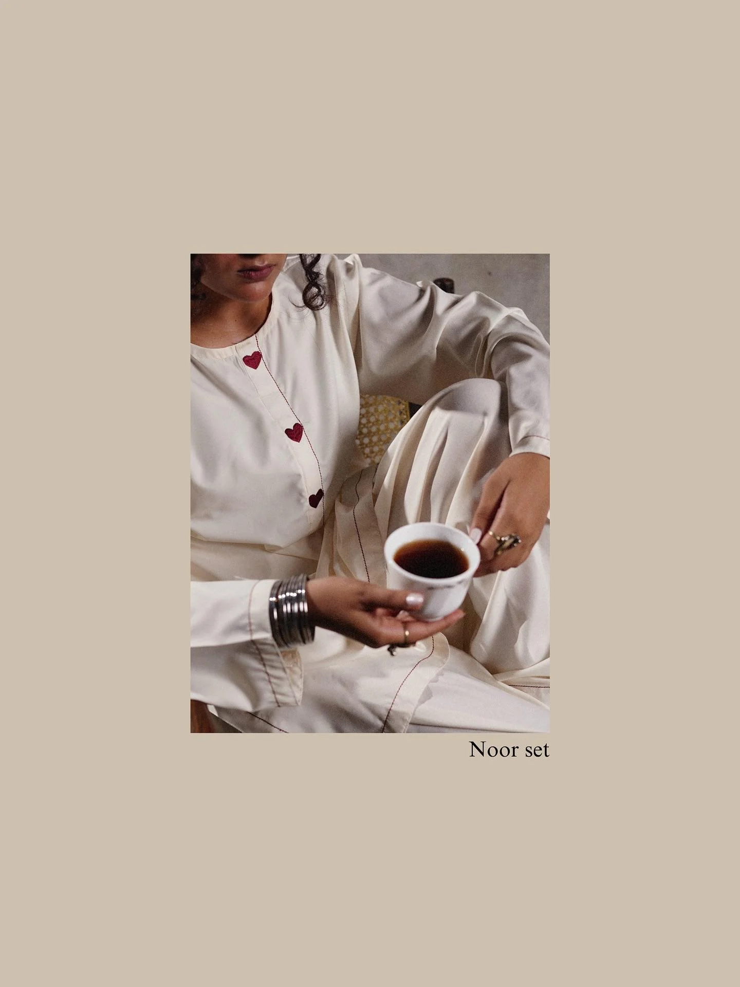 WHITE HEART 3PC ( FARSHI SHALWAR ) - Image 9