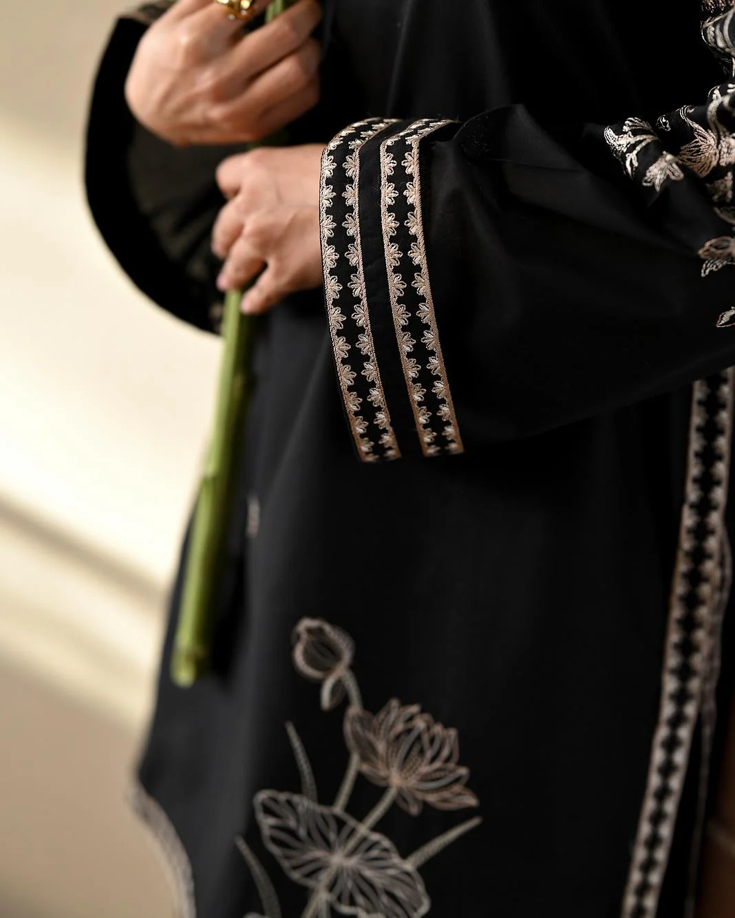 EID SPECIAL ZAIB LAWN LUXURY CO-ORD SET WITH FARSHI - Image 3