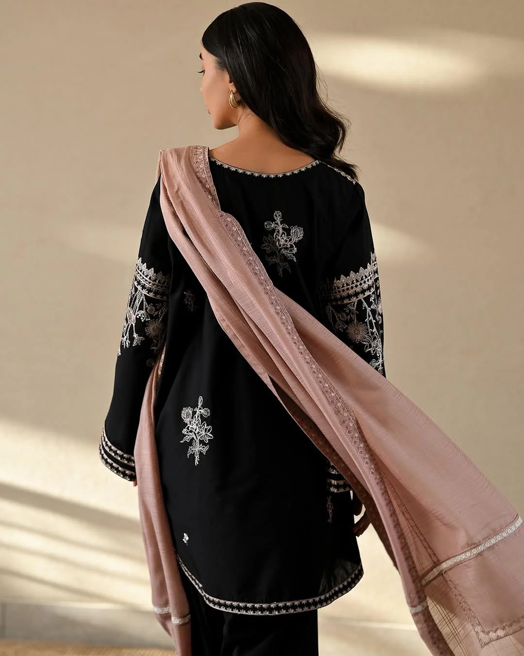 EID SPECIAL ZAIB LAWN LUXURY CO-ORD SET WITH FARSHI - Image 6