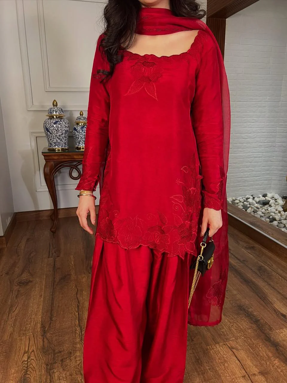 ZOUQ 3PC ( FARSHI SHALWAR ) - Image 3